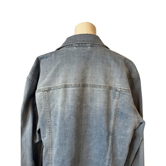 NWT Cosmic Blue Love Medium Denim Jacket Light Wash - Picture 6 of 14